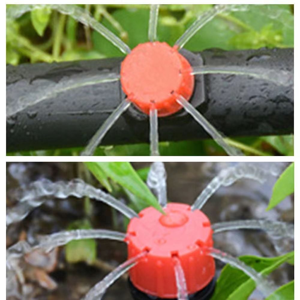 Verstellbare Bewässerungs-Tropfer für 4/7 mm Schläuche