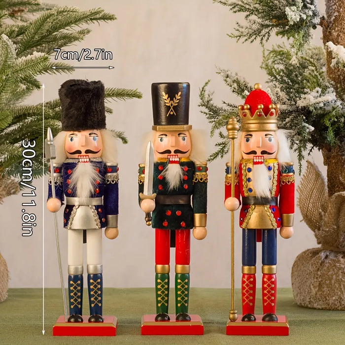Holz-Nussknacker Soldatenfigur – Weihnachtsdekoration