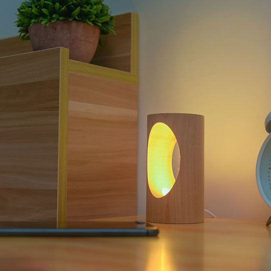 LED Tischlampe Holz -   Mivoza Deutschland