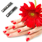 Stainless steel folding nail clipper with nail file