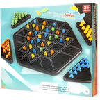 Dreieck-Strategiespiel mit Gummibändern