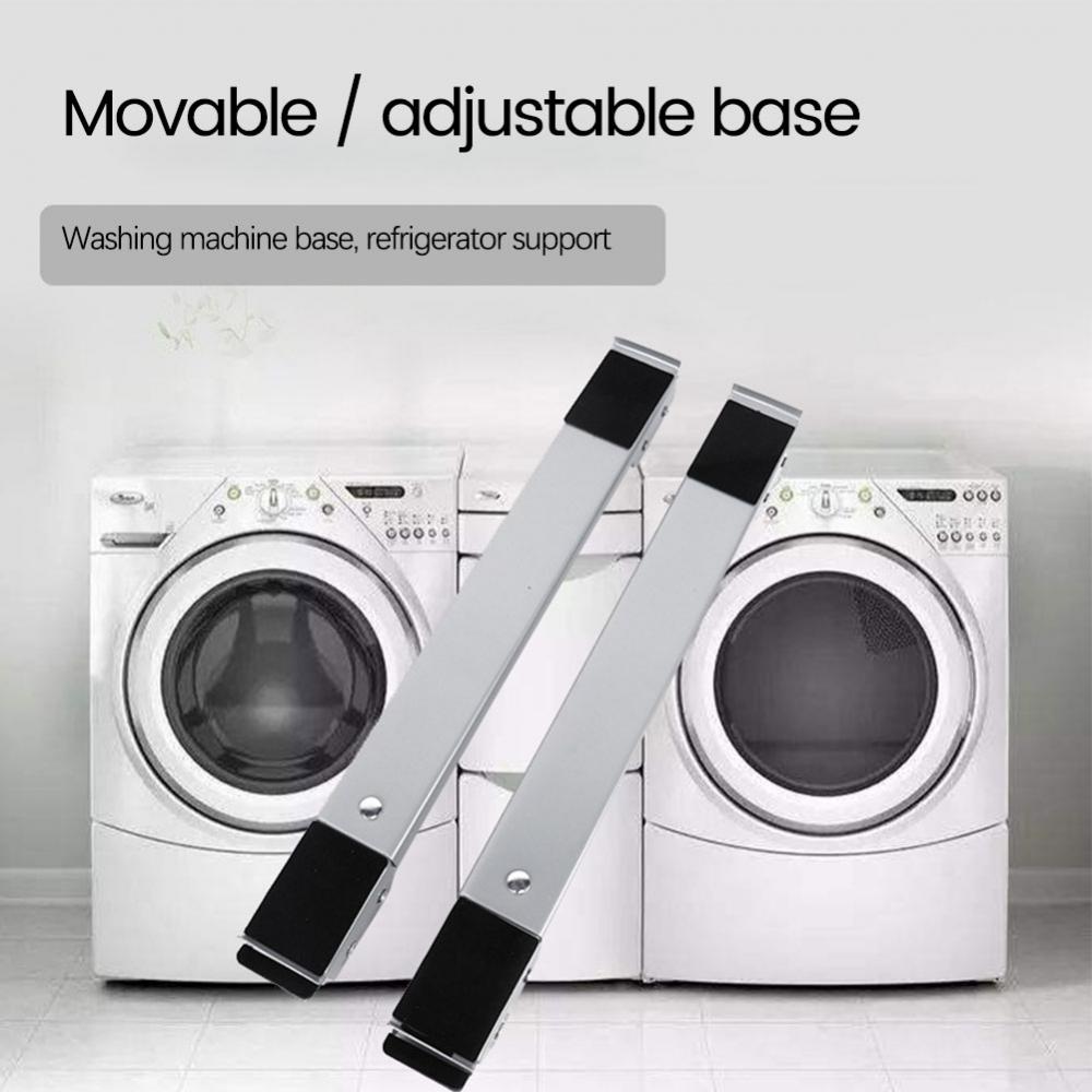 Adjustable roller base for heavy household appliances
