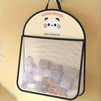 Mesh storage bag with cute animal motifs – foldable
