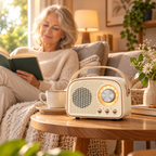 Bluetooth-Lautsprecher Retro-Design mit FM-Radio