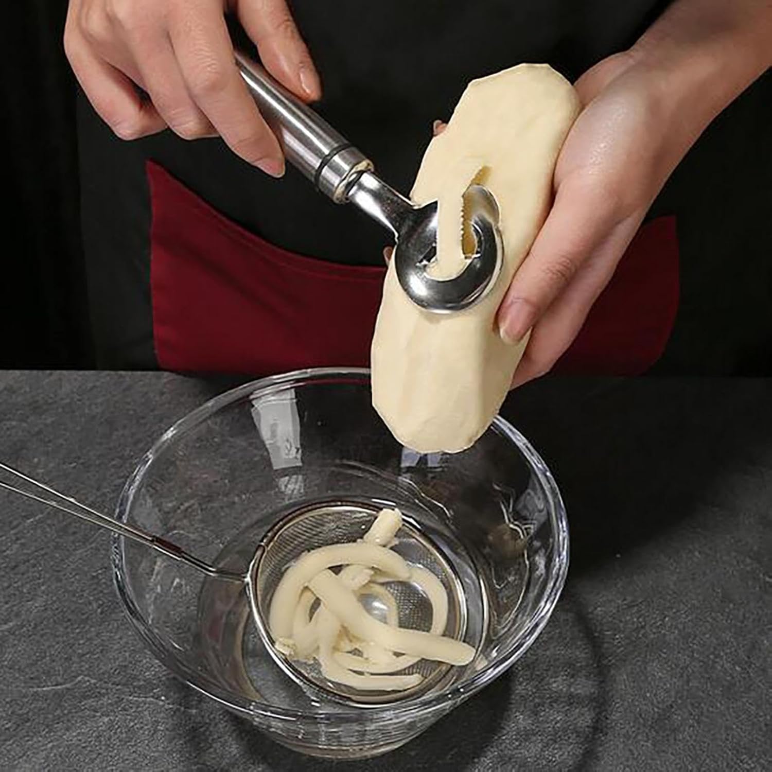 Stainless Steel Pasta Press – Fresh Pasta Straight from the Dough