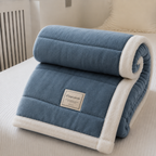 Kuscheldecke Flanell mit Lammwoll-Rückseite