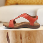 Wedge sandals with Velcro closure