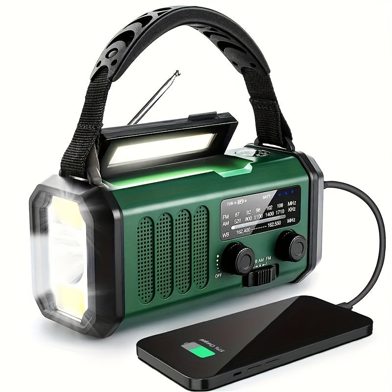 Notfallradio mit Kurbel und Solarladung