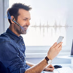 Bluetooth Headset mit Dual-Mikrofon und Noise Cancelling