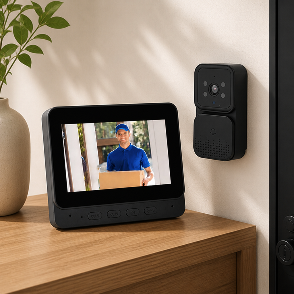 Video-Türklingel mit Nachtsicht und HD-Display