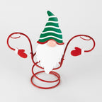 Metal Christmas Figurine Bottle Holder, Table Decoration for Wine Bottles