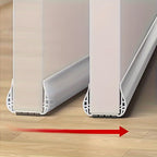 Adjustable door seal against drafts and heat loss