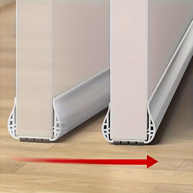Adjustable door seal against drafts and heat loss
