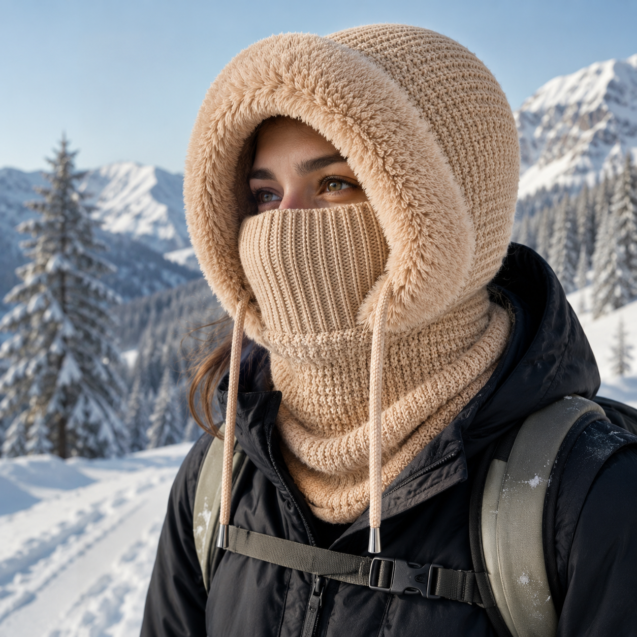 Multifunktionstuch Fleece 3-in-1 für Kopf, Gesicht und Nacken