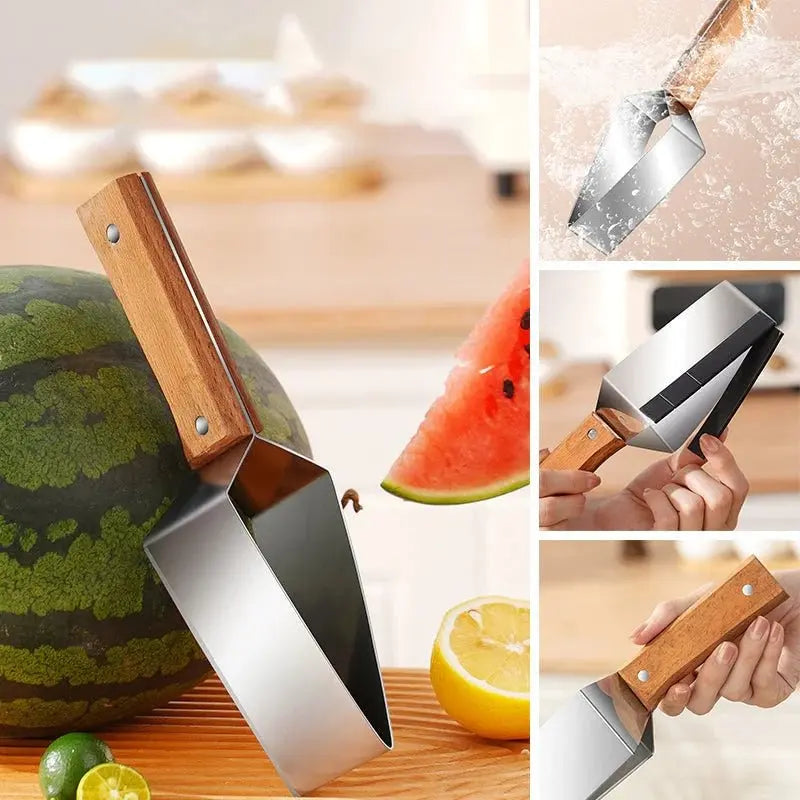 Melon slicer with stainless steel blade