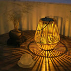 Solar Lantern Rattan with Automatic Sensor
