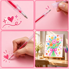 Glitter gel pen set with 1.0-mm ballpoint tip - 8 to 48 colors