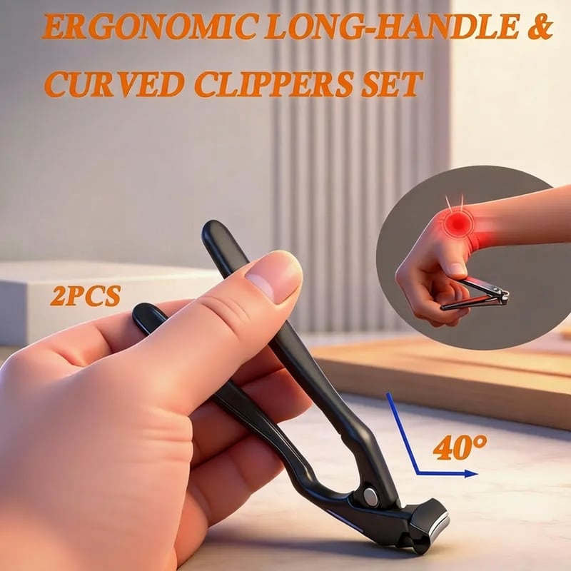 Nagelknipser mit langem Griff – Ergonomisch für dicke Nägel