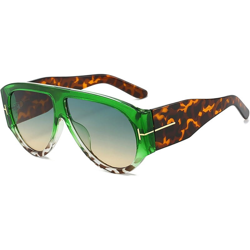 Aviator Oversized Sunglasses with UV400 Protection