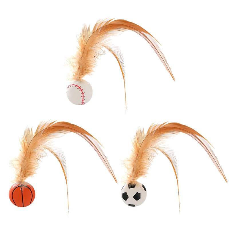 FeatherBounce Katzenspielzeug - 3er-Set -   Mivoza Deutschland