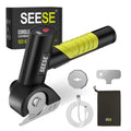 Cordless cutting tool for fabrics and leather