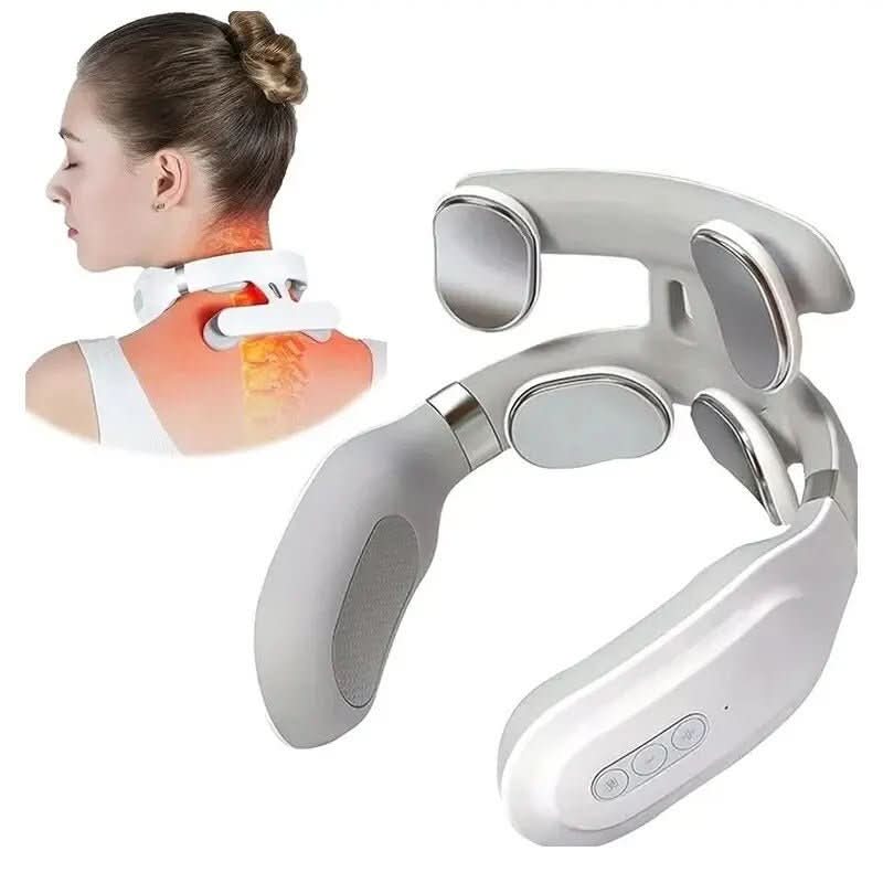 4-in-1 Neck Massager with Heat and Vibration