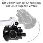 LED-Lupenbrille mit 6 Vergrößerungen – Austauschbare Linsen