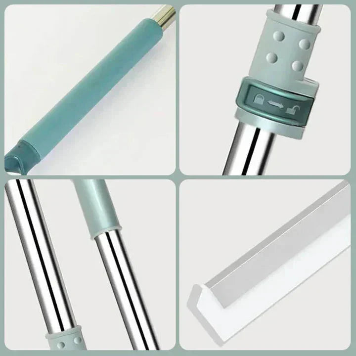 Telescopic Floor Mop with 180° Swivel Head