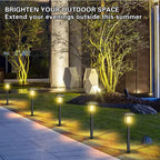 Solar garden light – Warm white light with up to 10 hours of illumination time