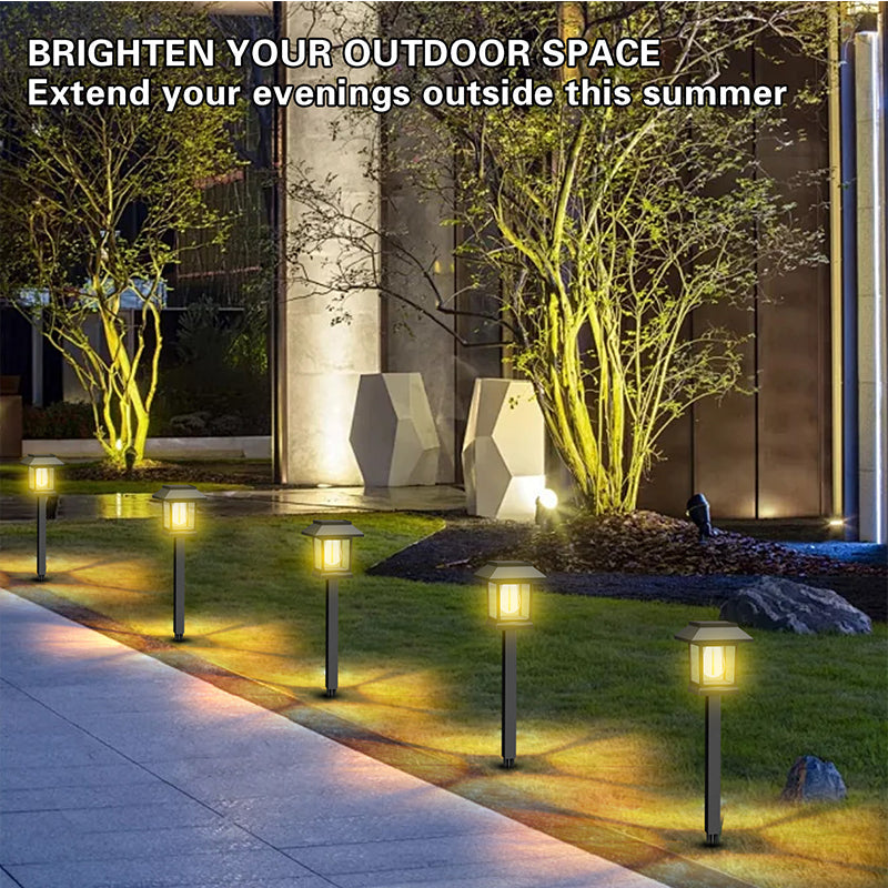 Solar garden light – Warm white light with up to 10 hours of illumination time