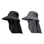 Sonnenhut mit abnehmbarem Nackenschutz und Gesichtsmaske