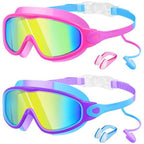 Schwimmbrille Anti-Beschlag mit Ohrstöpseln - 2er-Set