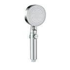 High-pressure shower head with 5 spray types and self-cleaning function