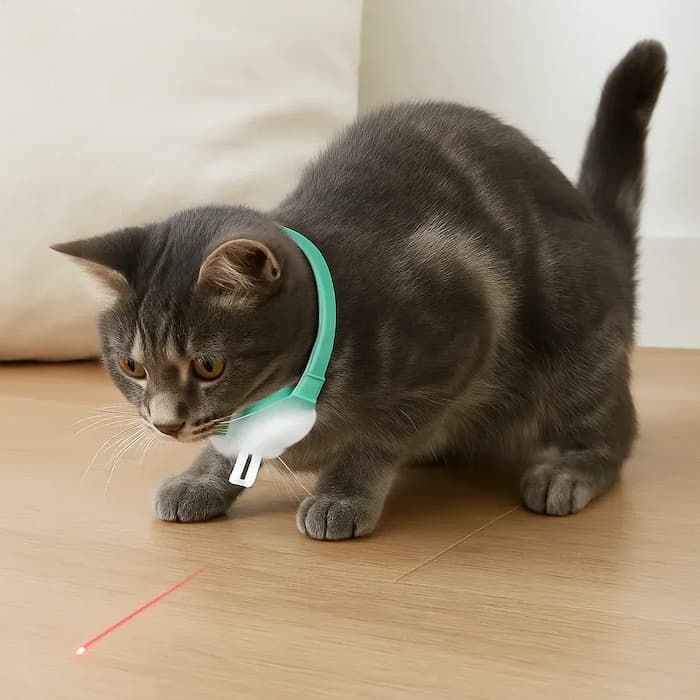 Automatic Laser Play Collar for Cats – Active Even Without Supervision