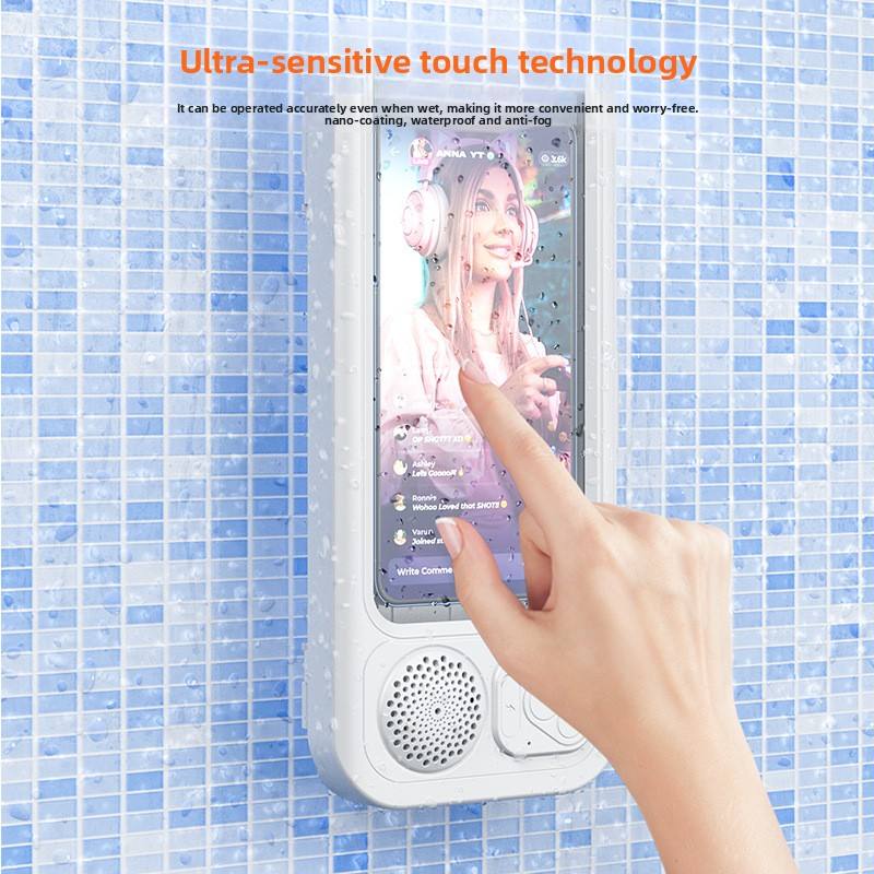 Wasserdichte Handyhalterung für Dusche mit Bluetooth-Lautsprecher