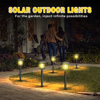 Solar garden light – Warm white light with up to 10 hours of illumination time