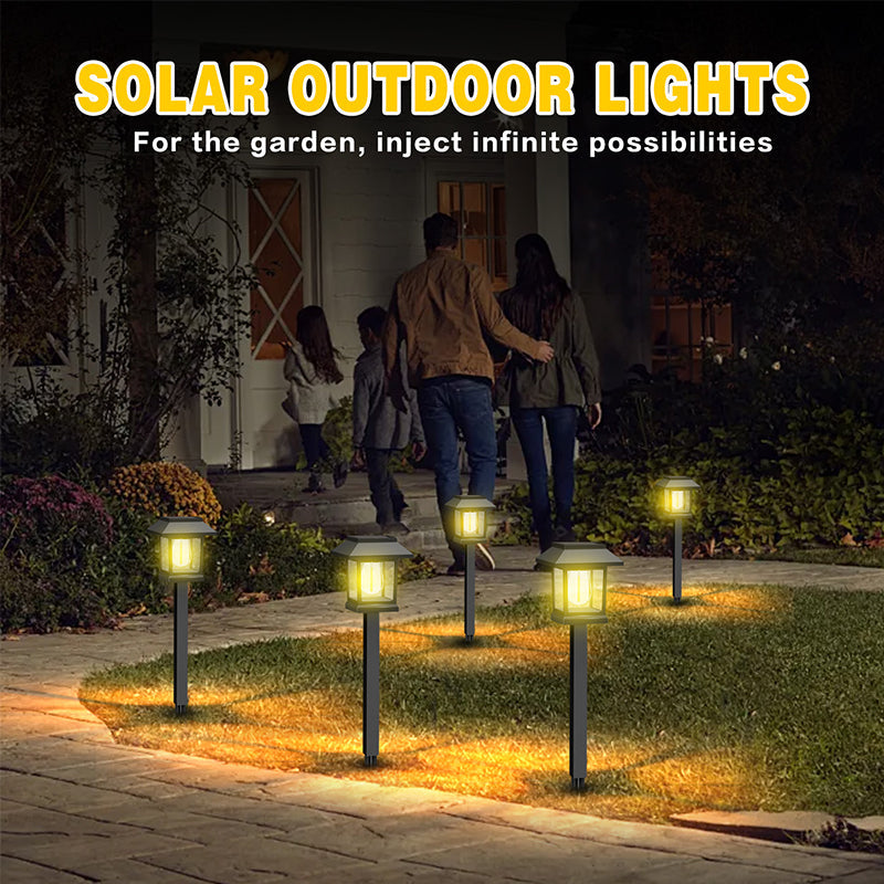 Solar garden light – Warm white light with up to 10 hours of illumination time