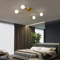 LED Deckenleuchte Gold – Moderne Arme mit E27 Fassungen
