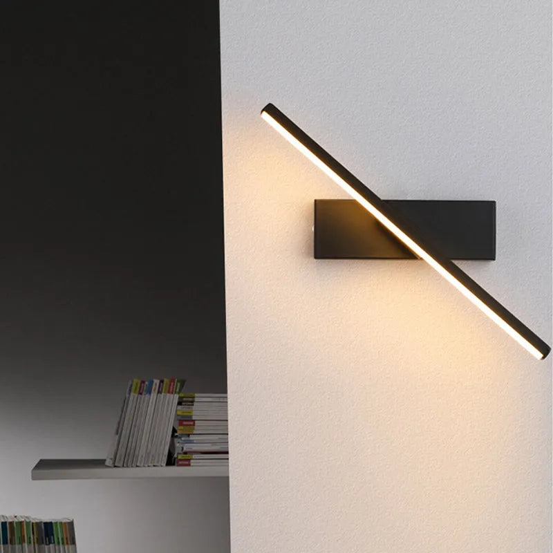 LED Wandleuchte 330° Schwenkbar – 3 Lichtfarben, Aluminium