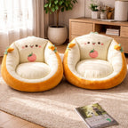 Sitzsack Plüsch mit Tiermotiv – weicher Bodensessel