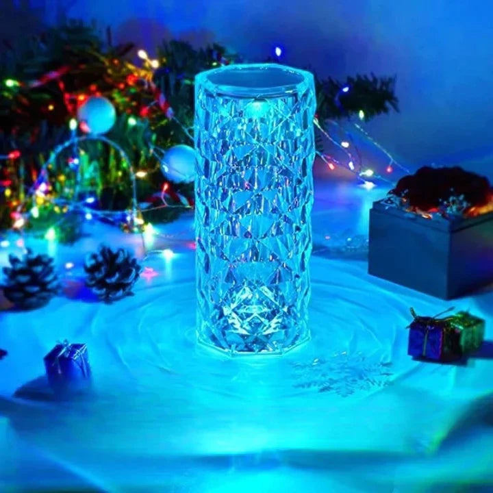LED-Kristalllampe mit Fernbedienung – 16 Farben, Touch-Sensor