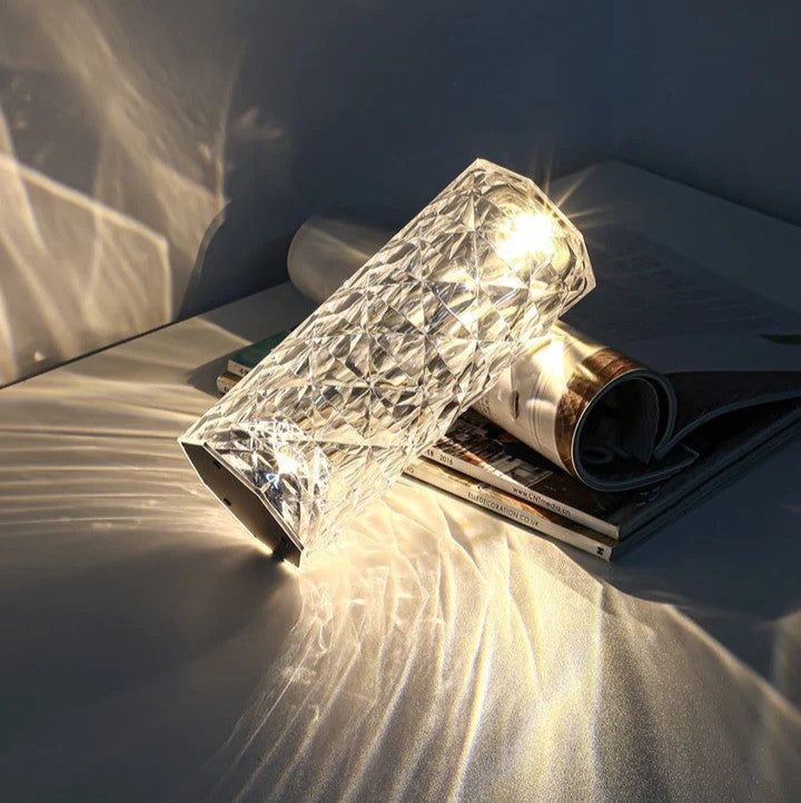 LED-Kristalllampe mit Fernbedienung – 16 Farben, Touch-Sensor