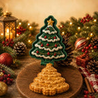 Christmas cookie & mini pie embossing mold with flip-open design - 3D motifs, 8 designs