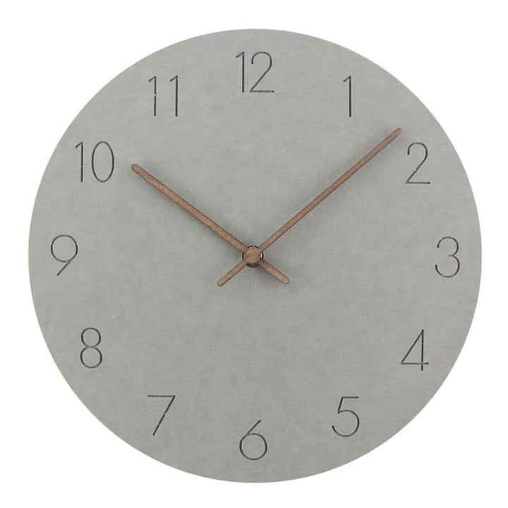 Wanduhr Skandinavisch mit Walnusszeiger
