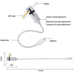 USB-Ventilator mit LED-Uhr und Temperaturanzeige