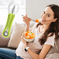 Melon baller set with V-knife stainless steel