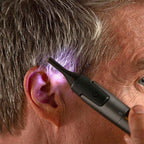 Precision trimmer with LED light – Ultra-thin for nose and ears