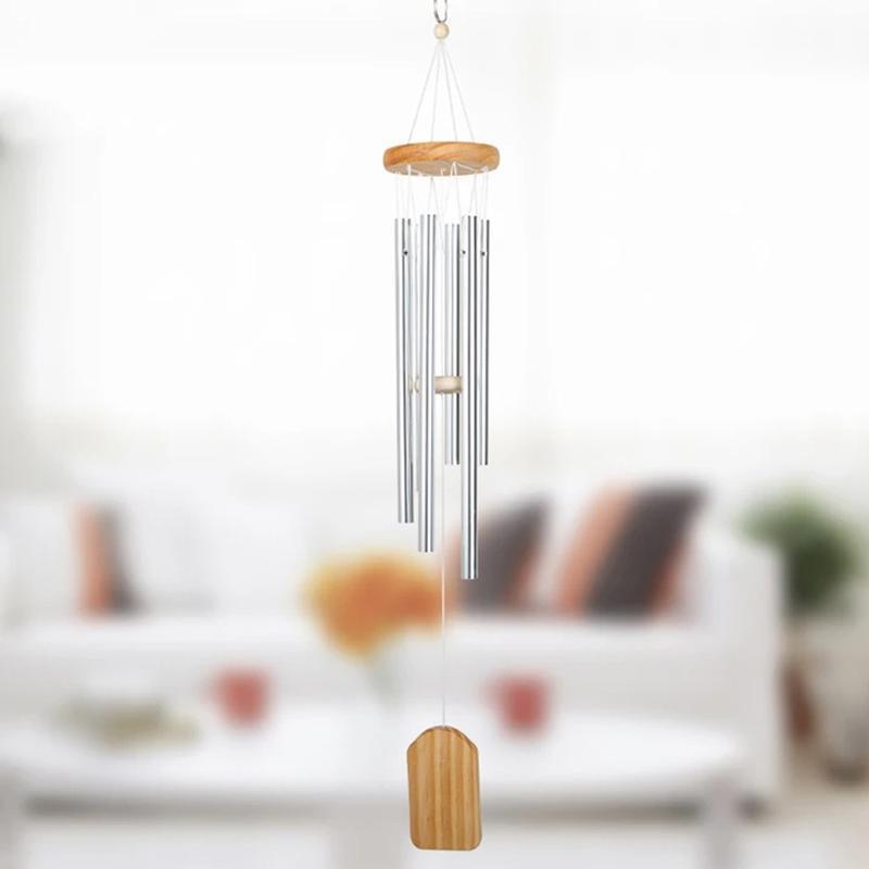 Windspiel Aluminium 6 Rohre 65 cm – Melodie Amazing Grace