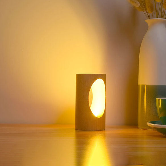 LED Tischlampe Holz -   Mivoza Deutschland