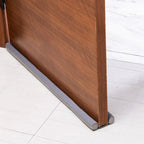 Door seal against drafts with double protection